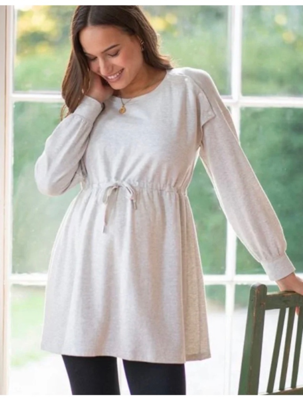Nursing sweatshirt tunic